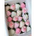 20pcs PINK PIGGY Chocolate Strawberries Gift Box